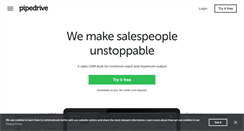 Desktop Screenshot of pipedrive.com